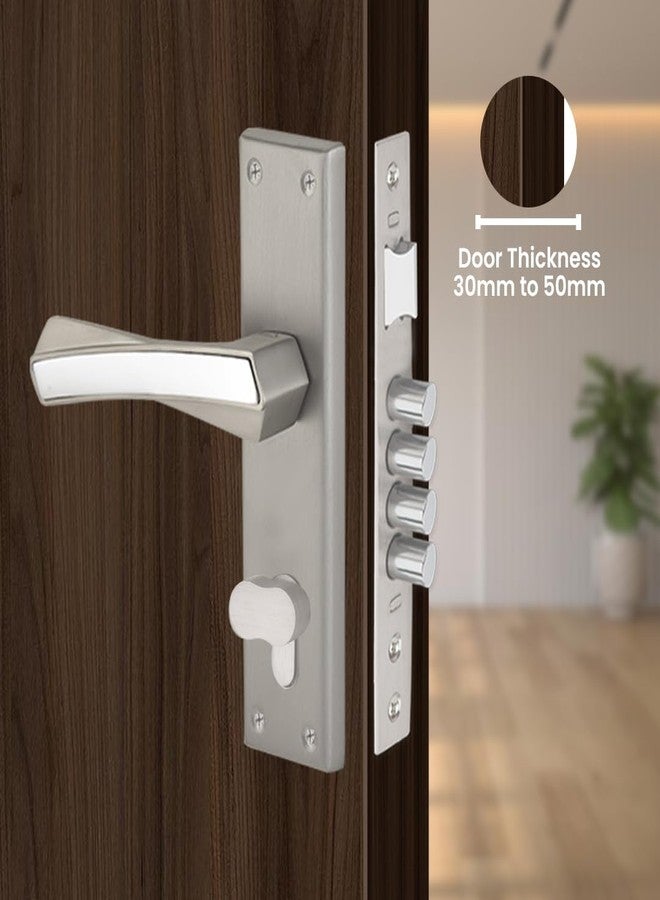 لينك قفل نقر أركاديا من لينك | للأبواب الرئيسية والداخلية في المنزل/المكتب/الفندق | طقم مقبض متين بطول 10 بوصات مع إمكانية فتح المفتاح من جانب واحد، 3 مفاتيح | تشطيب من الفولاذ المقاوم للصدأ | ضمان لمدة سنتين - Image 2